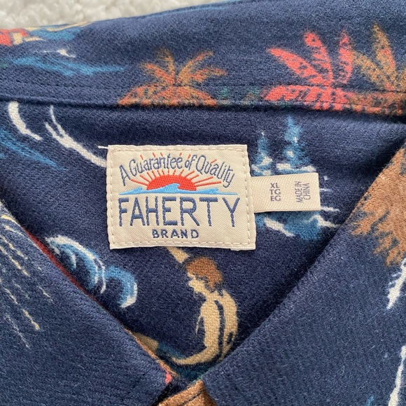 NWOT Faherty Super Brushed Flannel - Picture 6 of 8